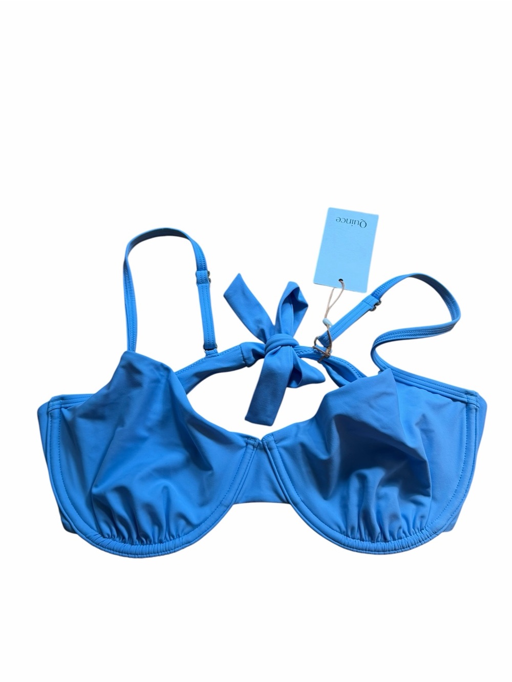 Quince Baby Blue Underwire Bikini Top Size XL New with tags